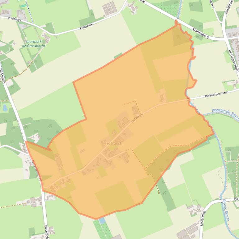 Kaart van postcodegebied 5531PJ.