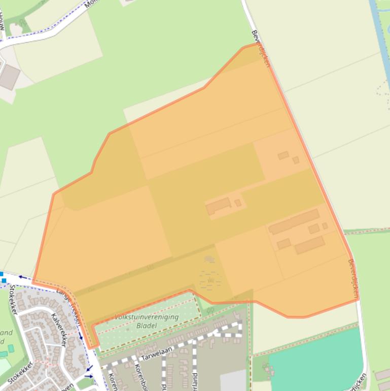 Kaart van postcodegebied 5531PW.