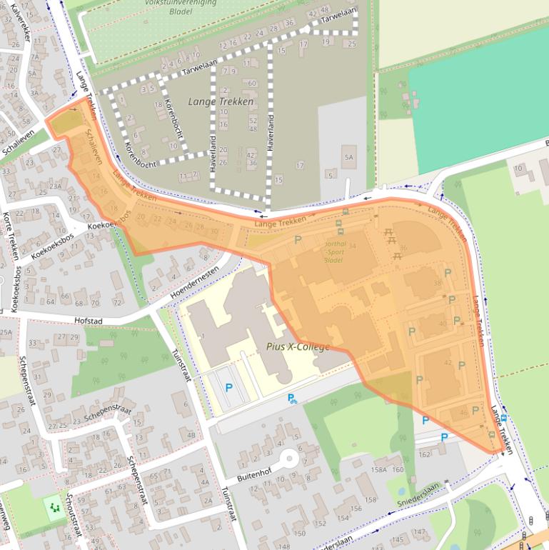 Kaart van postcodegebied 5531PZ.
