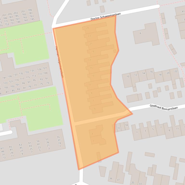 Kaart van postcodegebied 5531TB.