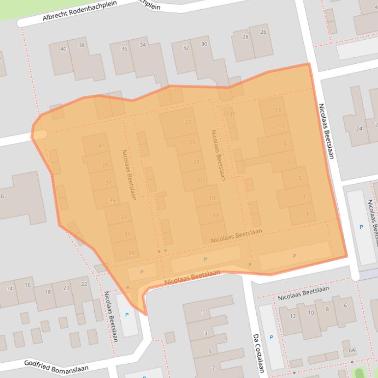 Kaart van postcodegebied 5531TG.