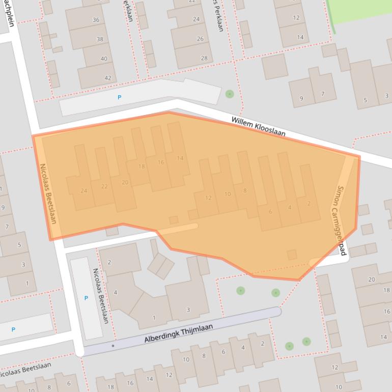 Kaart van postcodegebied 5531TN.