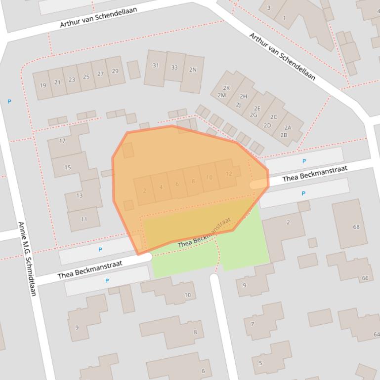 Kaart van postcodegebied 5531VL.