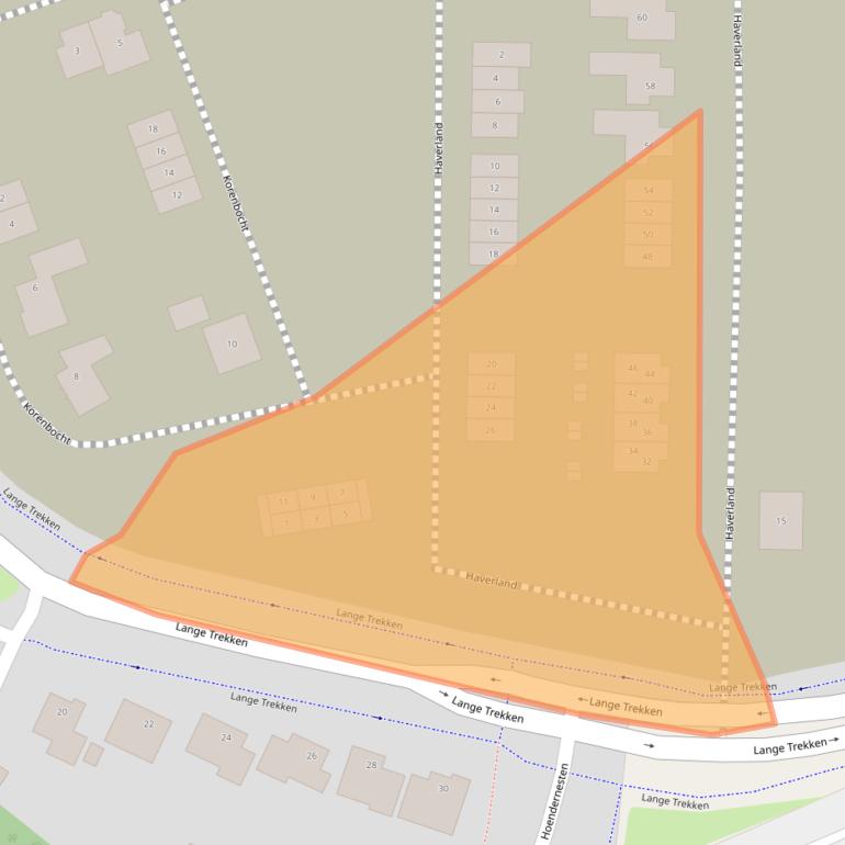 Kaart van postcodegebied 5531WD.