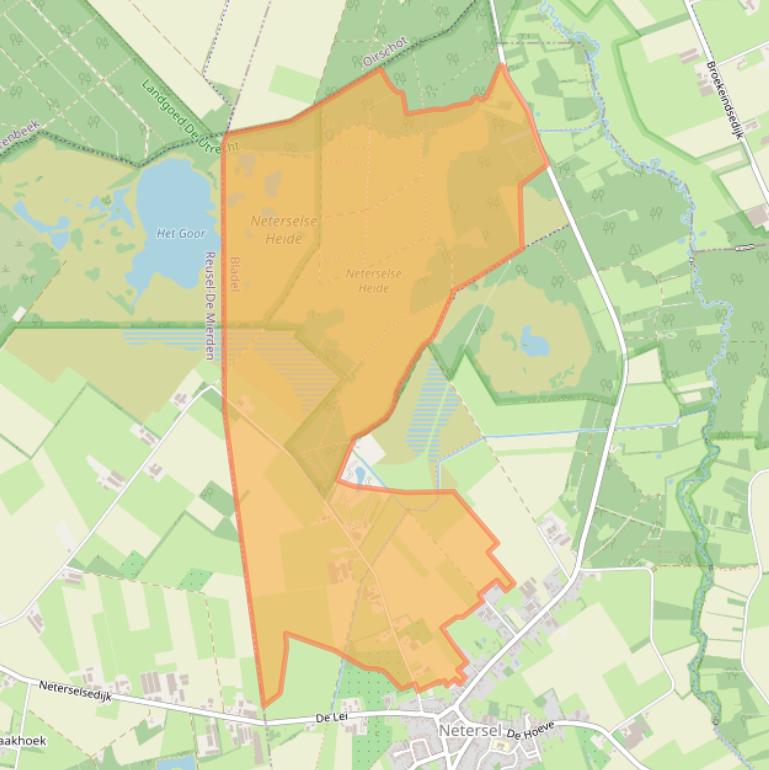 Kaart van postcodegebied 5534AP.