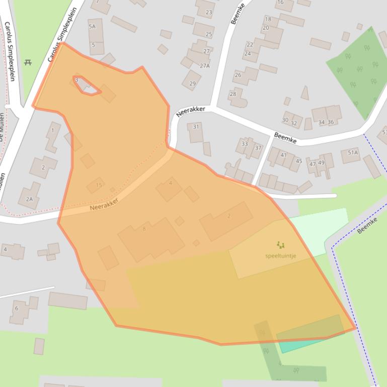 Kaart van postcodegebied 5534AW.