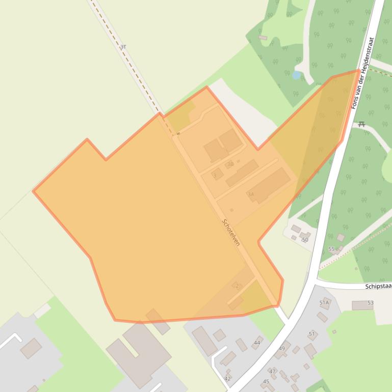 Kaart van postcodegebied 5534AZ.