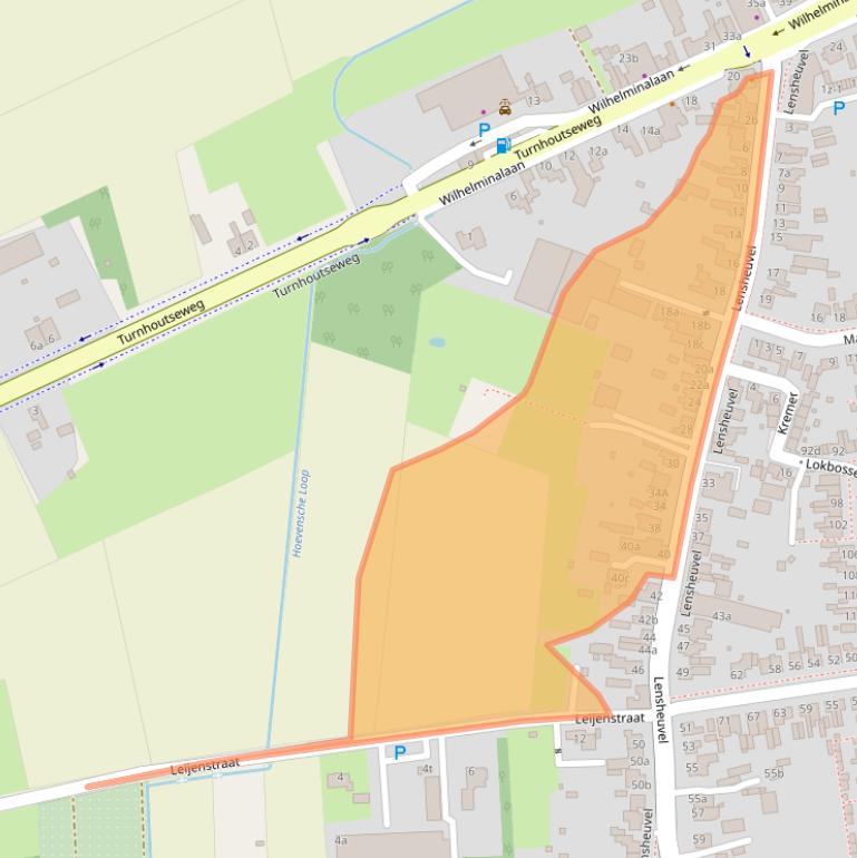 Kaart van postcodegebied 5541BC.