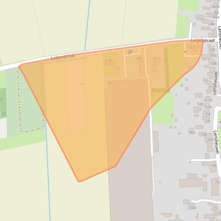 Kaart van postcodegebied 5541BE.