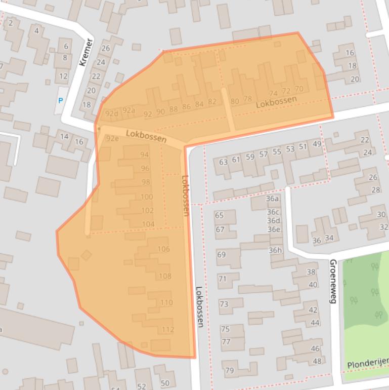 Kaart van postcodegebied 5541BR.
