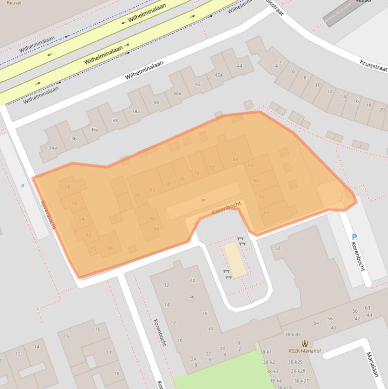 Kaart van postcodegebied 5541BX.