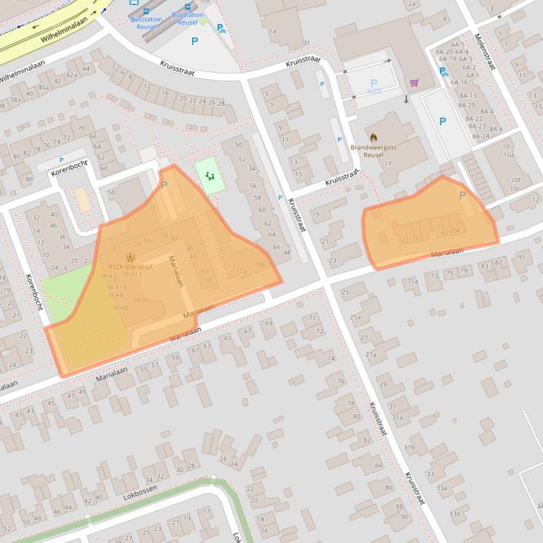 Kaart van postcodegebied 5541CE.