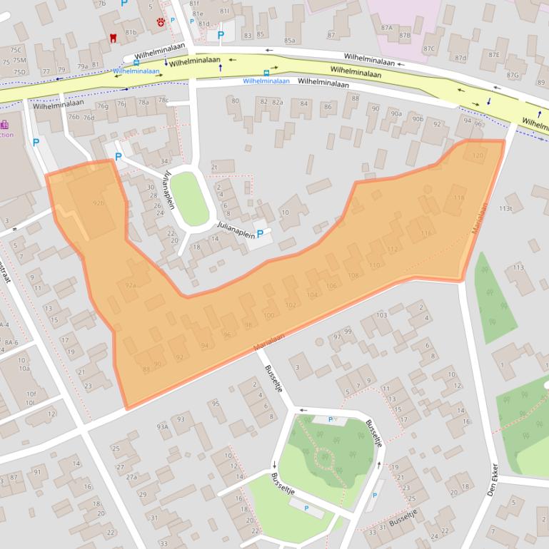 Kaart van postcodegebied 5541CG.