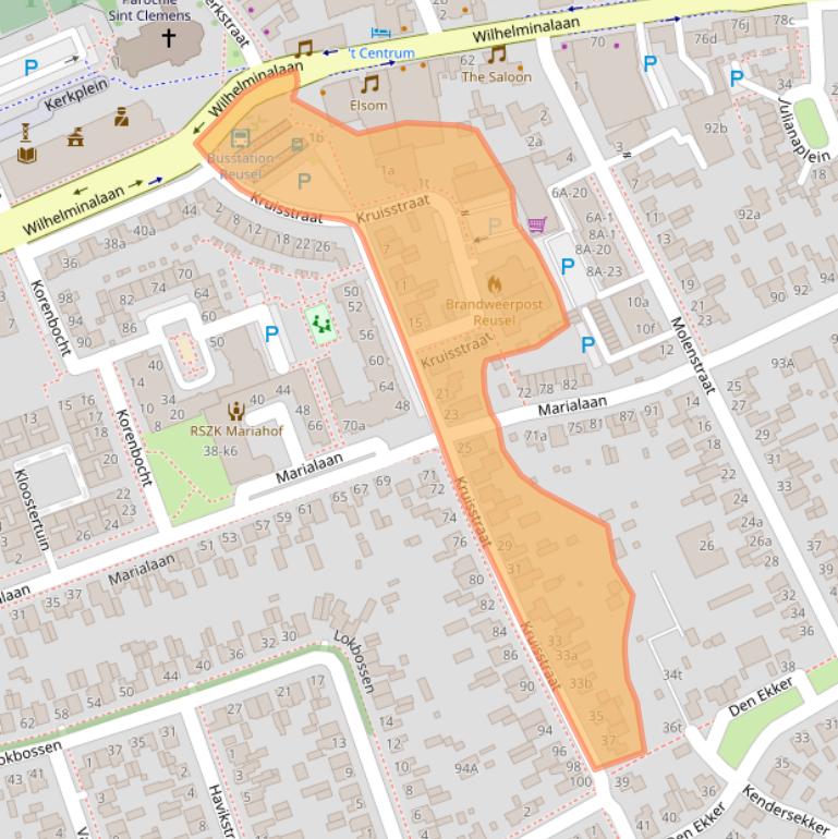 Kaart van postcodegebied 5541CH.