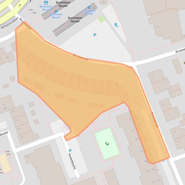 Kaart van postcodegebied 5541CJ.