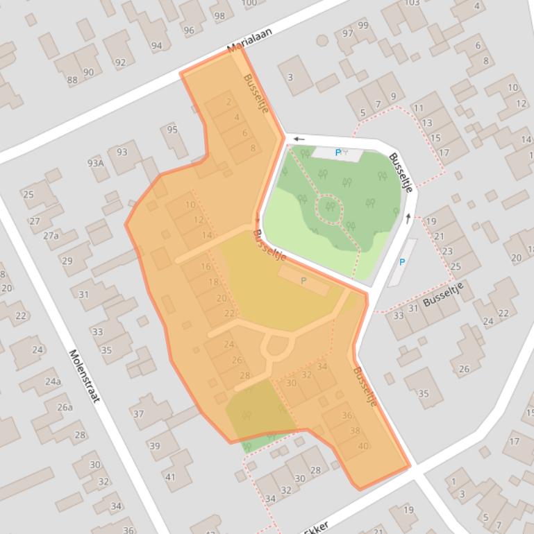 Kaart van postcodegebied 5541CN.