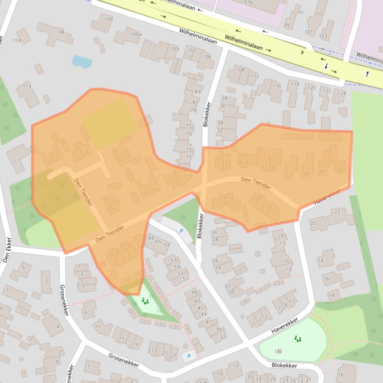 Kaart van postcodegebied 5541CP.