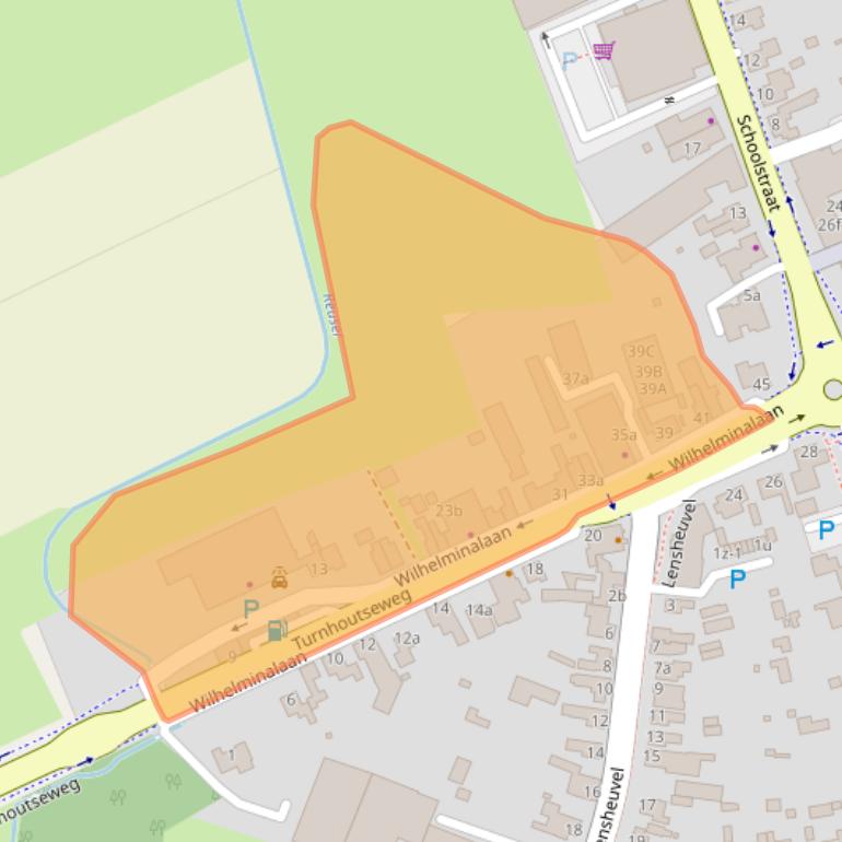 Kaart van postcodegebied 5541CS.