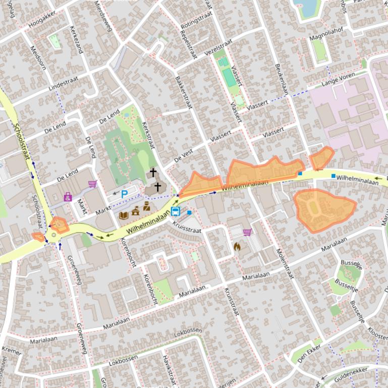 Kaart van postcodegebied 5541CT.