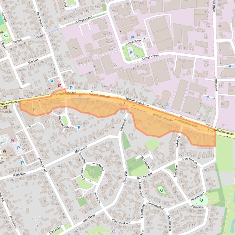Kaart van postcodegebied 5541CZ.