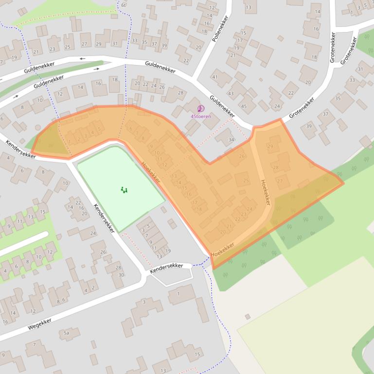 Kaart van postcodegebied 5541DM.