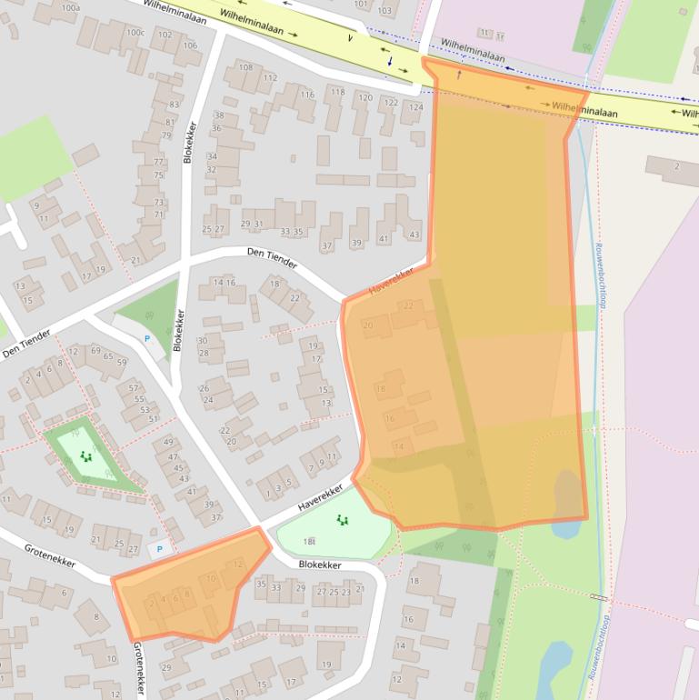 Kaart van postcodegebied 5541DT.