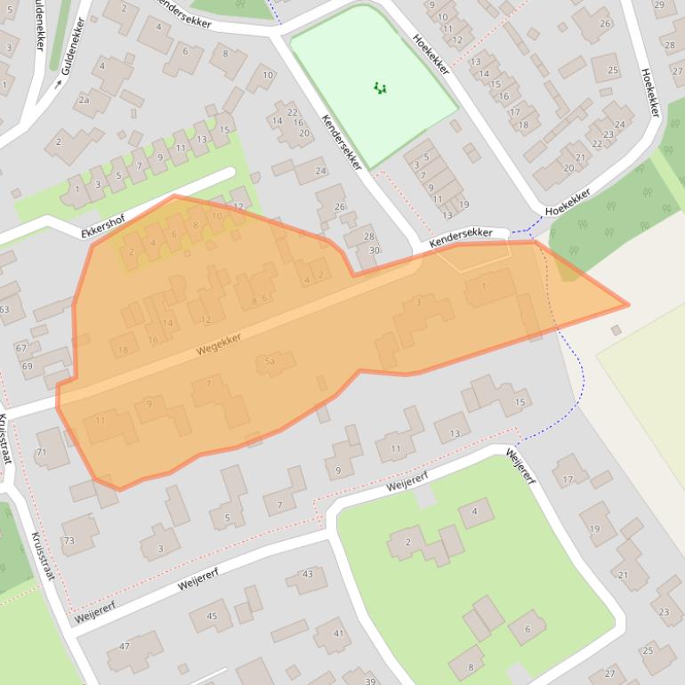 Kaart van postcodegebied 5541DZ.