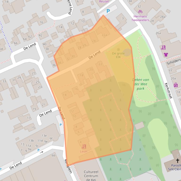 Kaart van postcodegebied 5541EC.