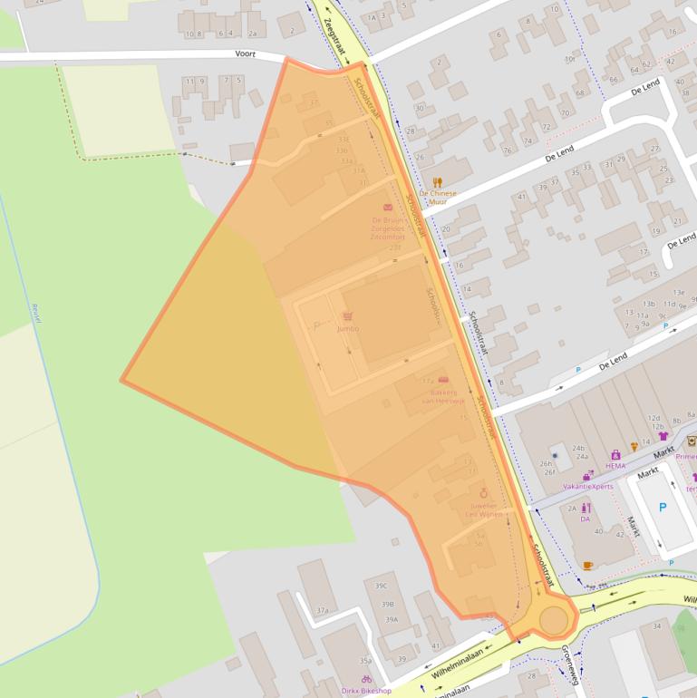 Kaart van postcodegebied 5541EE.