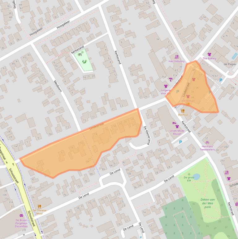 Kaart van postcodegebied 5541EL.
