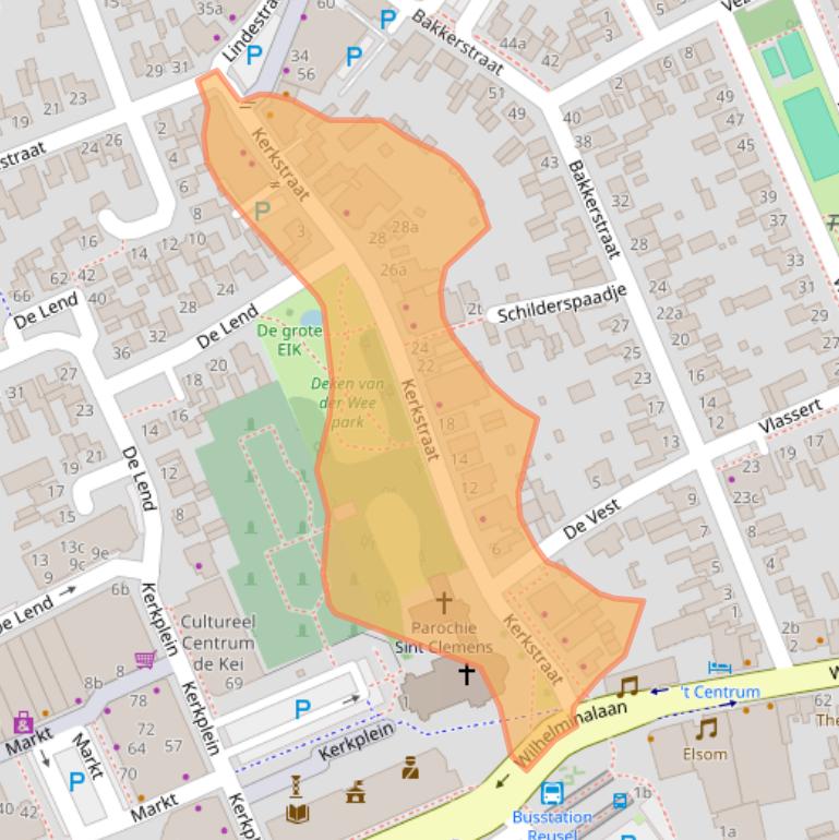 Kaart van postcodegebied 5541EM.