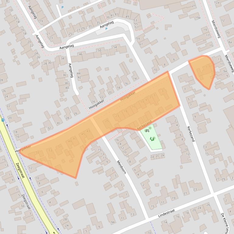 Kaart van postcodegebied 5541ES.