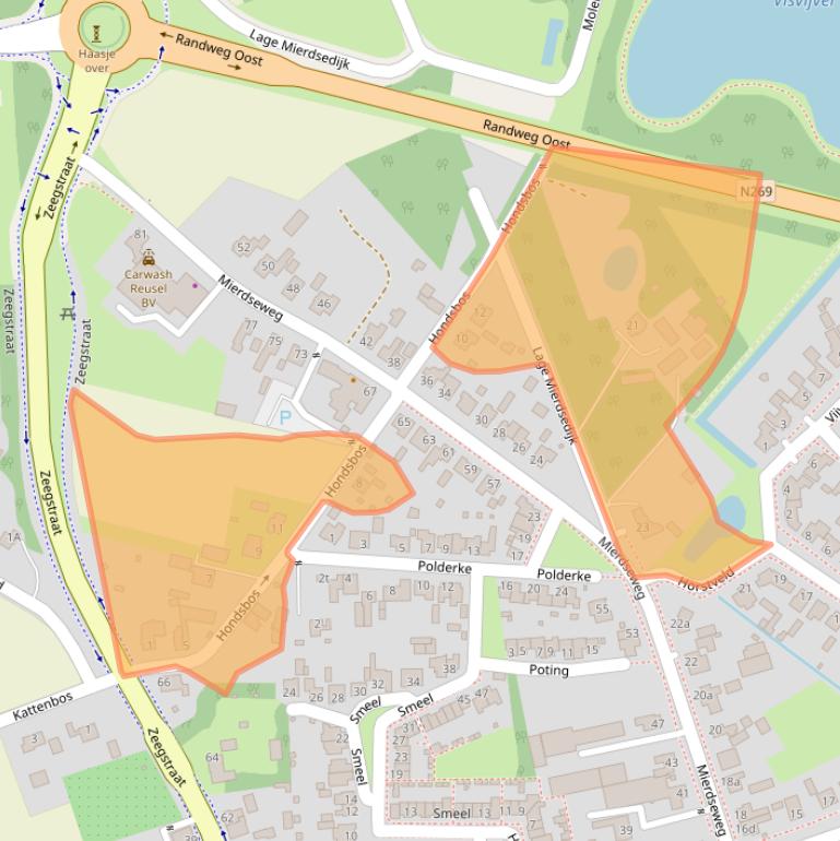 Kaart van postcodegebied 5541EZ.