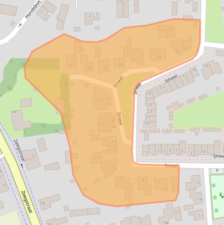 Kaart van postcodegebied 5541GE.