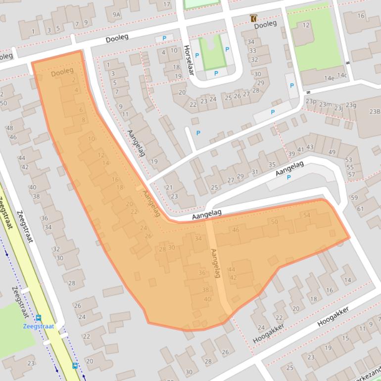 Kaart van postcodegebied 5541GK.