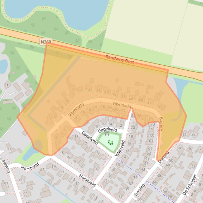 Kaart van postcodegebied 5541GR.