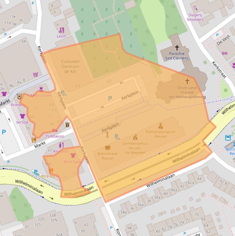 Kaart van postcodegebied 5541KB.