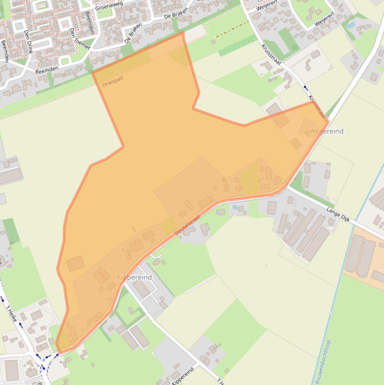 Kaart van postcodegebied 5541NC.