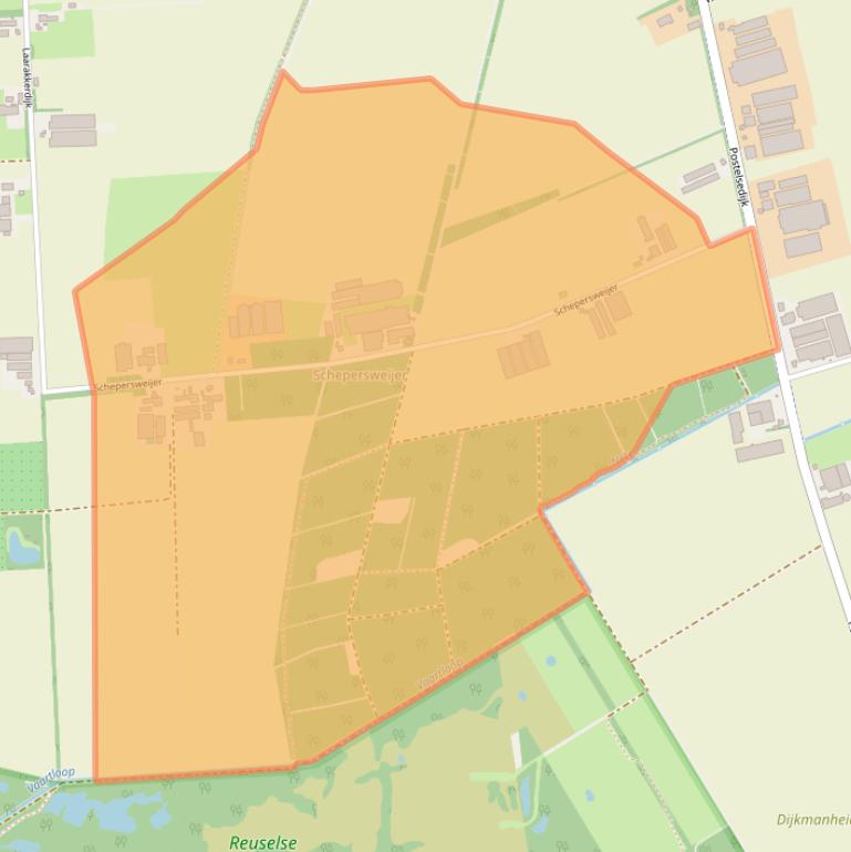 Kaart van postcodegebied 5541NN.