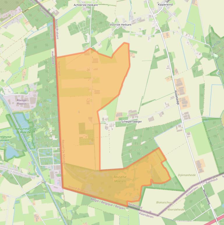 Kaart van postcodegebied 5541NP.