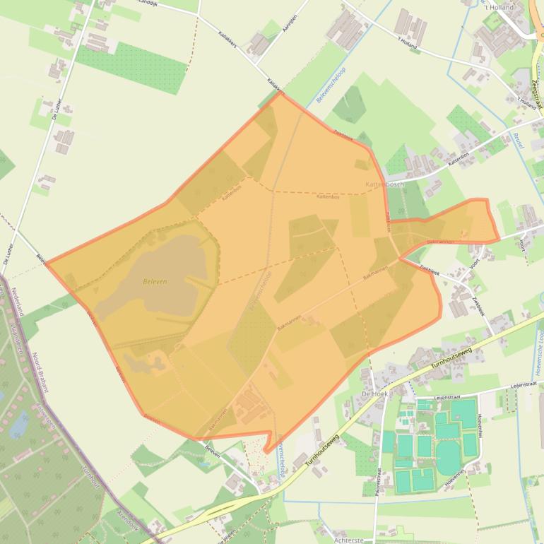 Kaart van postcodegebied 5541PG.