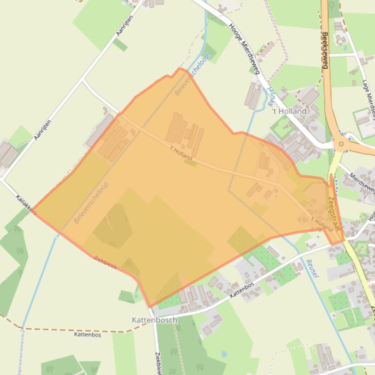 Kaart van postcodegebied 5541PK.