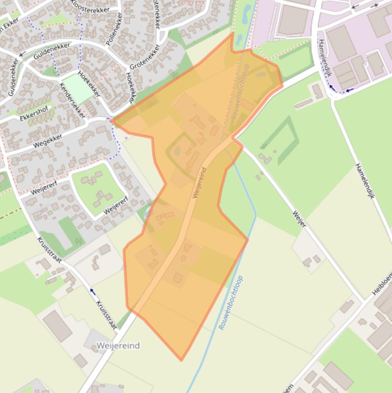 Kaart van postcodegebied 5541RD.