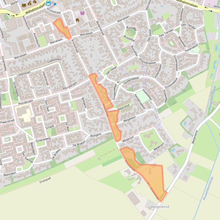 Kaart van postcodegebied 5541RE.