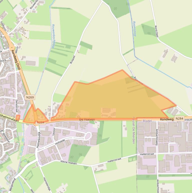 Kaart van postcodegebied 5541RH.