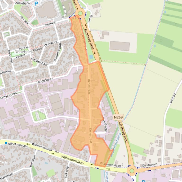 Kaart van postcodegebied 5541RL.