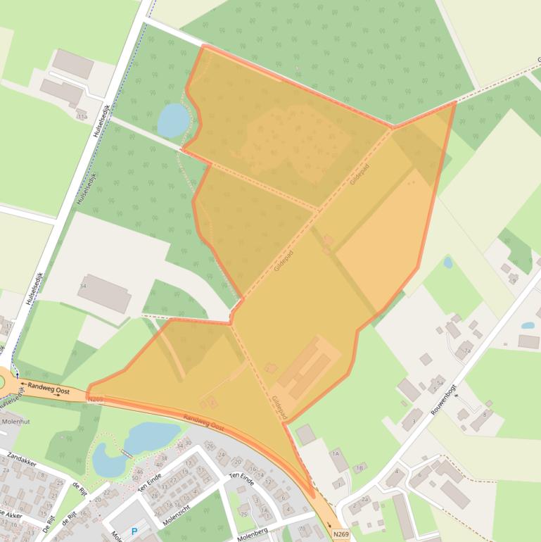 Kaart van postcodegebied 5541RR.