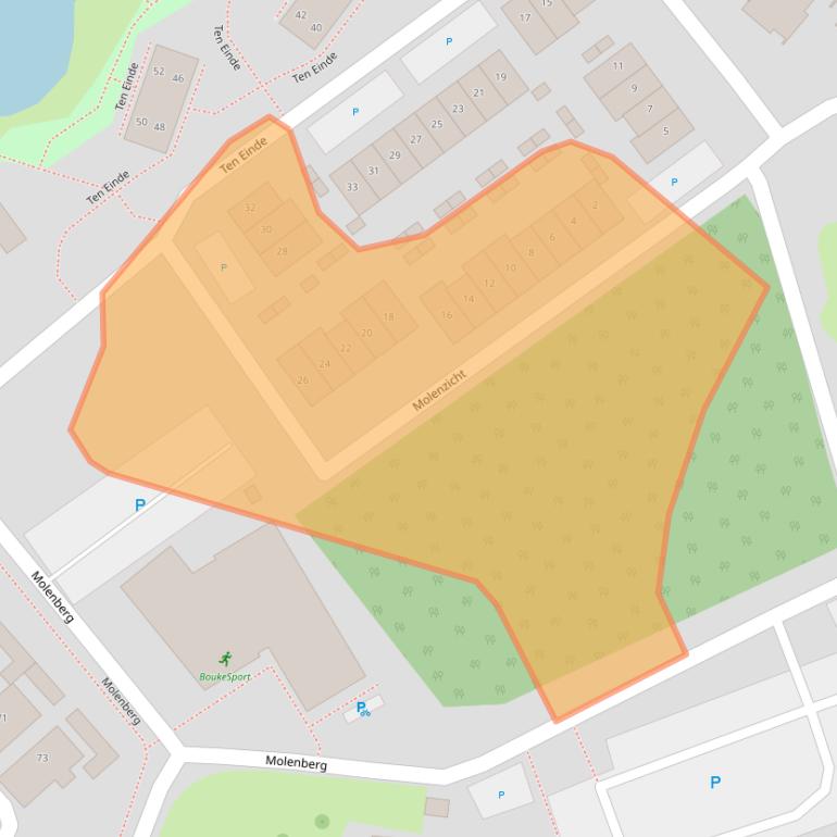 Kaart van postcodegebied 5541ST.