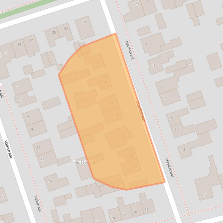 Kaart van postcodegebied 5541TN.