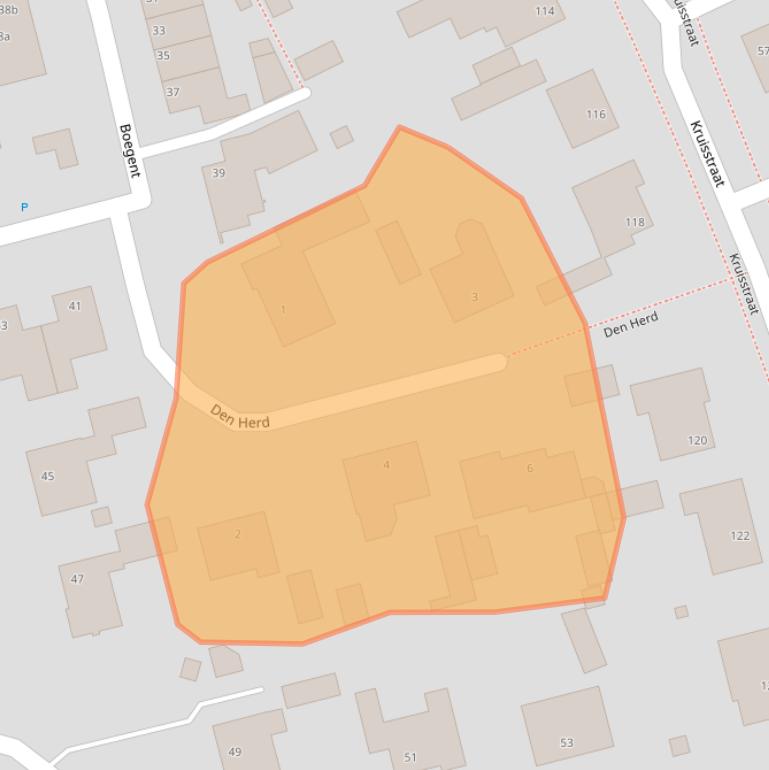 Kaart van postcodegebied 5541TS.